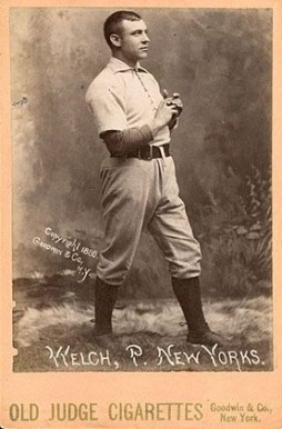 1888 Old Judge Cabinets Welch, P. New Yorks. #486-3a Baseball Card