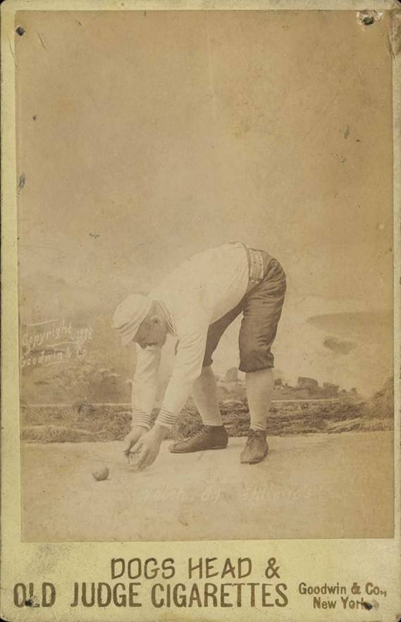 1888 Old Judge Cabinets Curt Welch #485-4a Baseball Card