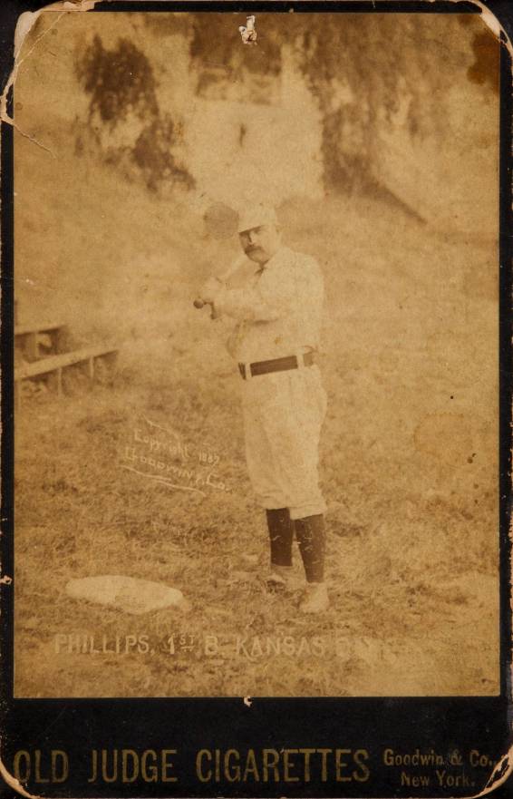 1888 Old Judge Cabinets Phillips, 1st B. Kansas City #368-4a Baseball Card