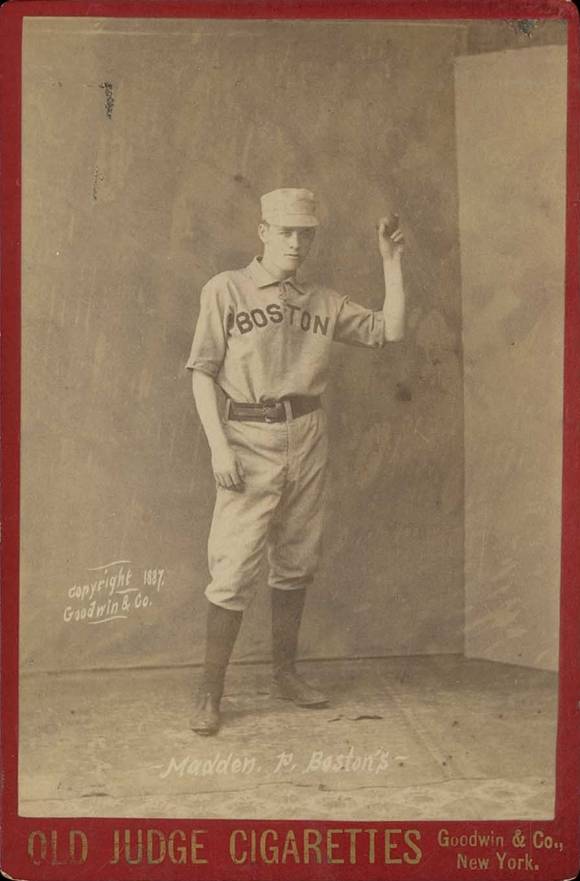 1888 Old Judge Cabinets Madden. P. Boston's- #288-6a Baseball Card