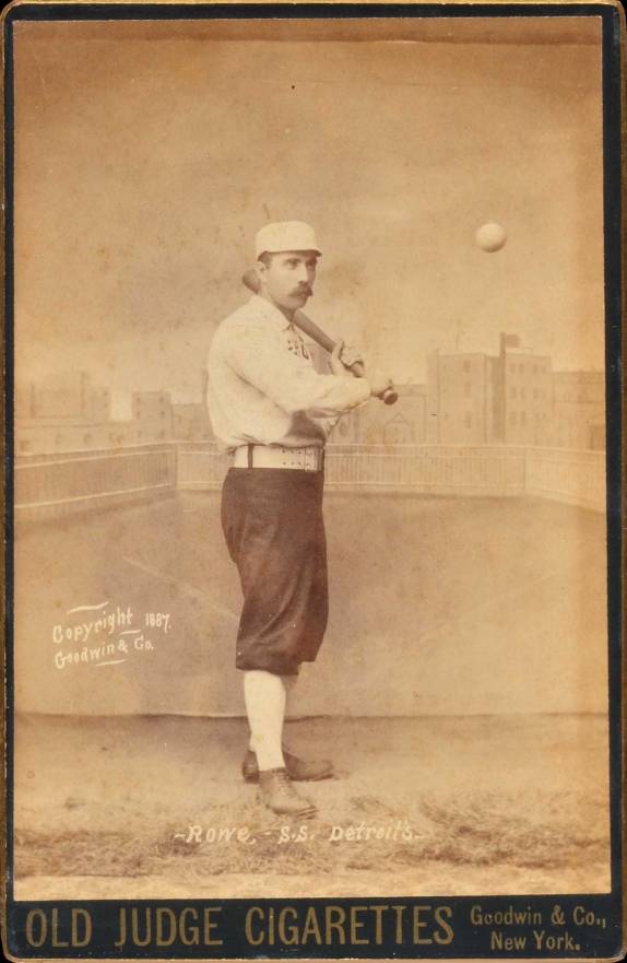 1888 Old Judge Cabinets Rowe. S.S. Detroits #394-3a Baseball Card
