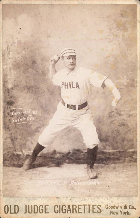 1888 Old Judge Cabinets Sanders, P. Philadelphia's #398-2a Baseball Card