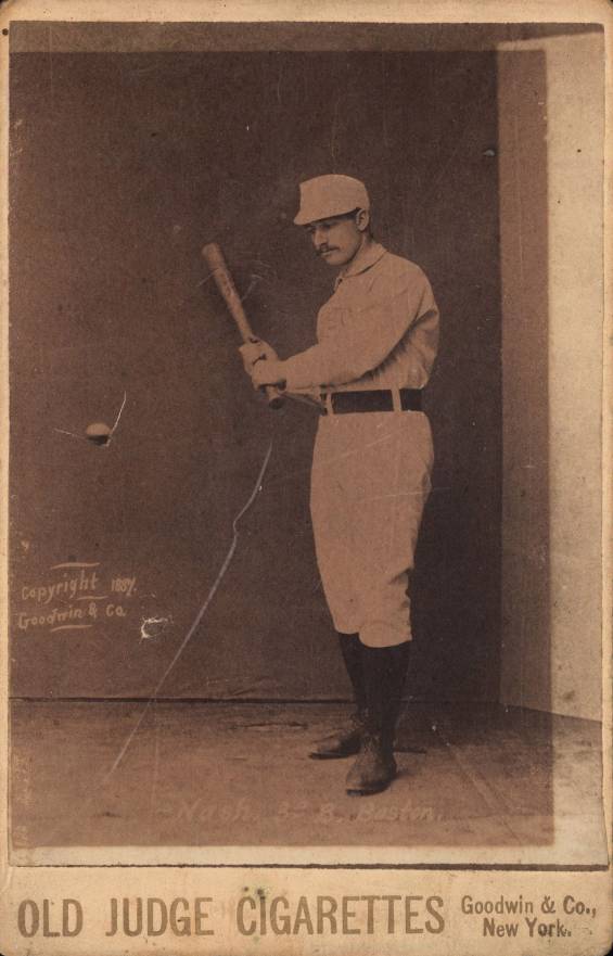 1888 Old Judge Cabinets Nash, 3d B. Boston. #340-5 Baseball Card