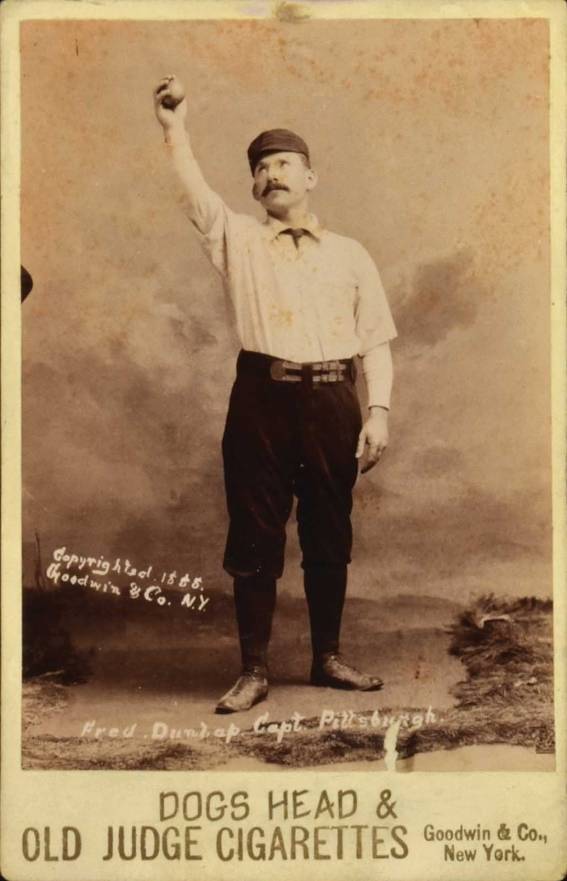1888 Old Judge Cabinets Fred Dunlap. Capt. Pittsburgh #138-10a Baseball Card