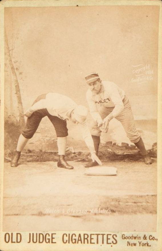 1888 Old Judge Cabinets Welch & Gleason. Athletic's #485-7a Baseball Card