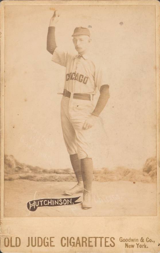 1888 Old Judge Cabinets Hutchinson, P., Chicagos #242-1 Baseball Card