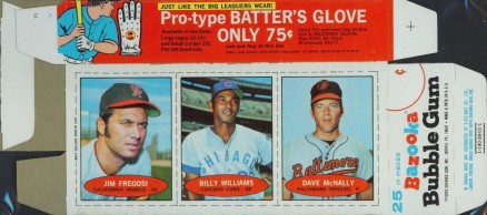 1971 Bazooka No Number Fregosi/Williams/McNally #5 Baseball Card
