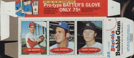 1971 Bazooka No Number Merritt/Aparicio/Murcer #9 Baseball Card