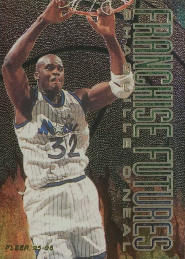 1995 Fleer Franchise Futures Shaquille O'Neal #7 Basketball Card