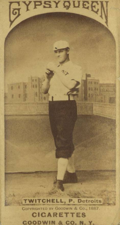 1887 Gypsy Queens Twitchell, P., Detroits # Baseball Card