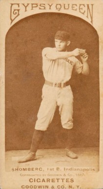 1887 Gypsy Queen Otto Shomberg #150a Baseball Card