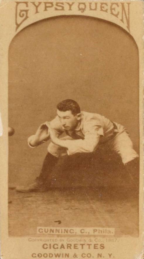 1887 Gypsy Queen Tom Gunning #77 Baseball Card
