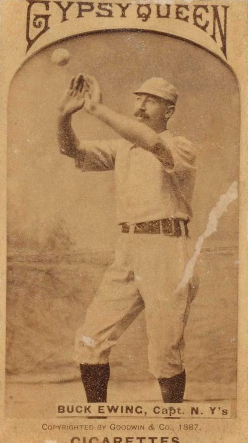 1887 Gypsy Queen Buck Ewing #44 Baseball Card