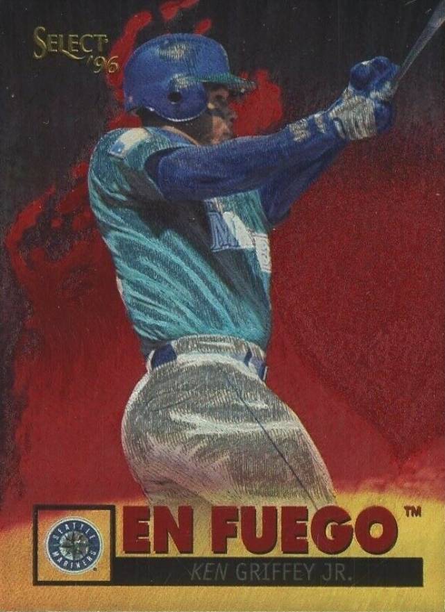 1996 Select En Fuego Ken Griffey Jr. #1 Baseball Card
