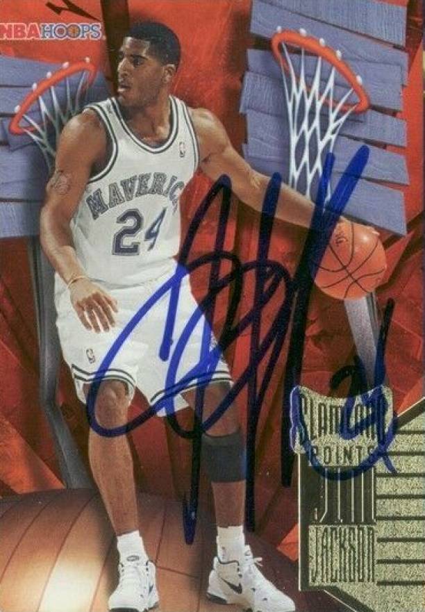 1995 Hoops Slamland Jim Jackson #SL10 Basketball Card