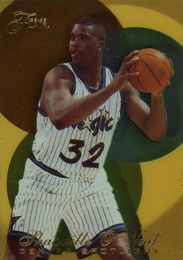 1995 Flair Center Spotlight Shaquille O'Neal #5 Basketball Card