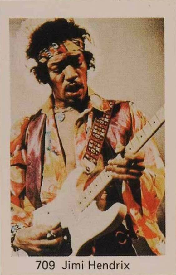 1978 Swedish Samlarsaker Jimi Hendrix #709 Non-Sports Card