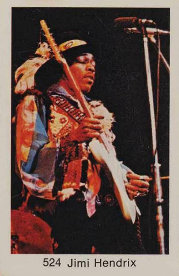 1978 Swedish Samlarsaker Jimi Hendrix #524 Non-Sports Card
