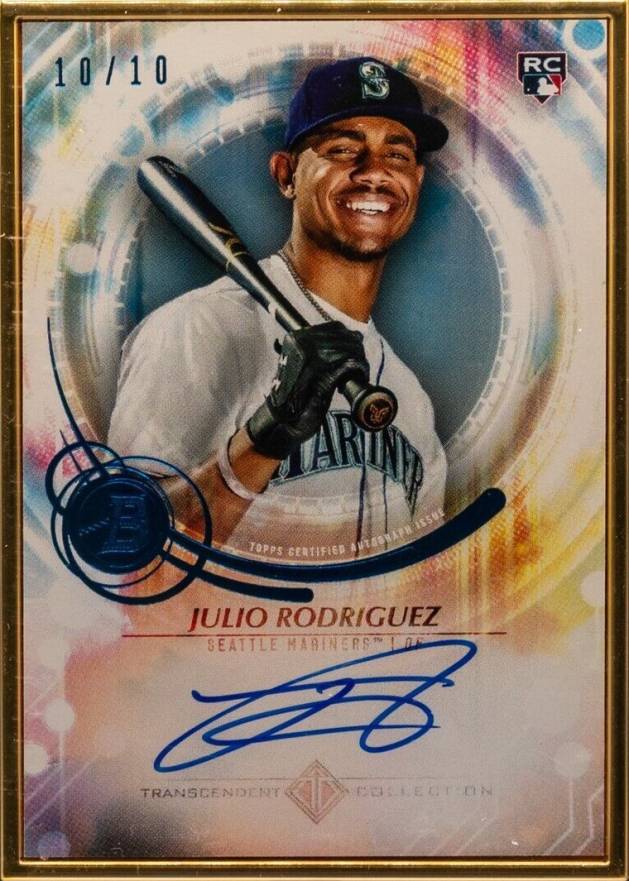 2022 Bowman Transcendent Collection Autographs Julio Rodriguez #JR Baseball Card