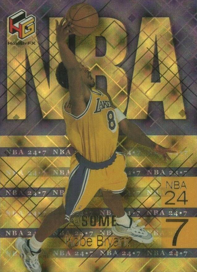 1999 Upper Deck HoloGrFX NBA 24/7 Kobe Bryant #N8AU Basketball Card