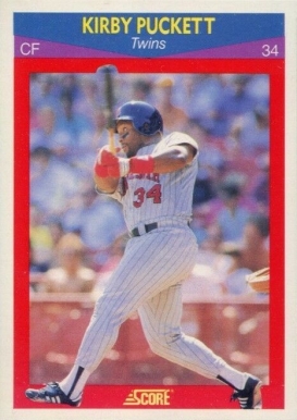 1990 Score Superstars Kirby Puckett #1 Baseball Card