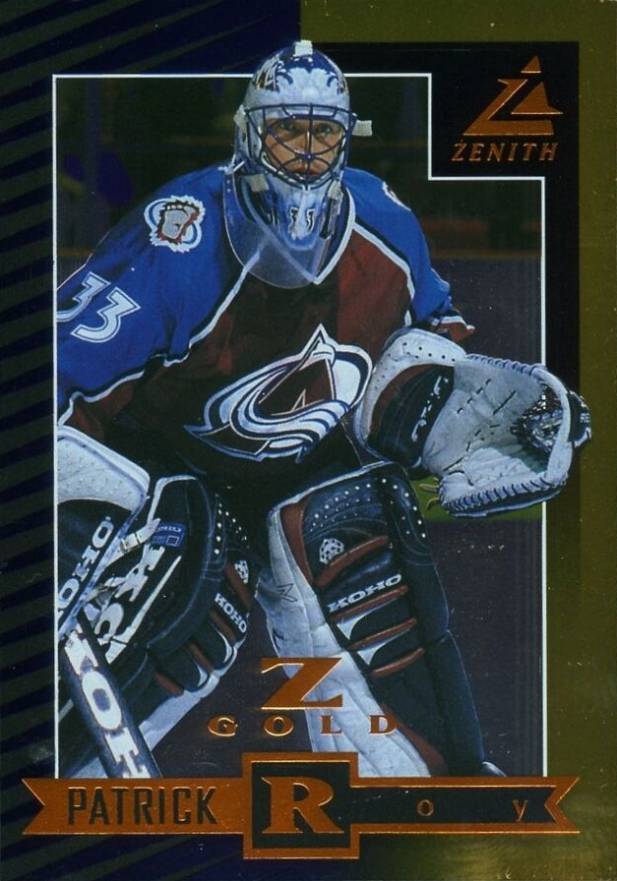 1997 Zenith Patrick Roy #10 Hockey Card