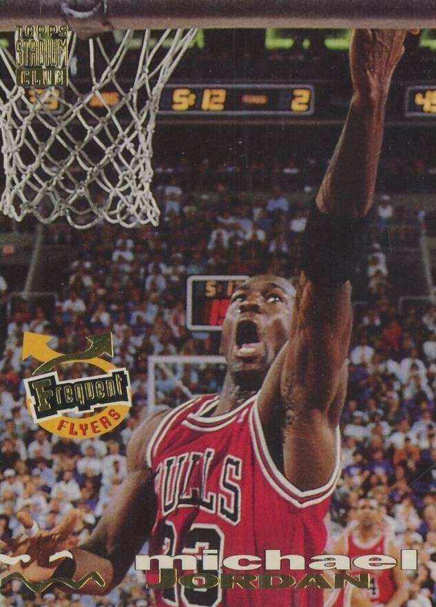 1993 Stadium Club Frequent Flyers Upgrades Michael Jordan #181 Basketball Card