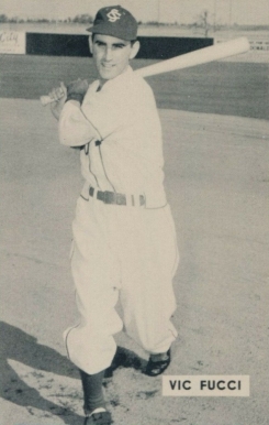 1952 Globe Printing Colorado Sky Sox Vic Fucci #2 Baseball Card