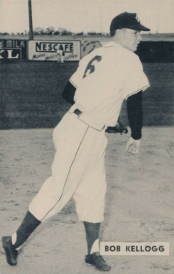 1952 Globe Printing Colorado Sky Sox Bob Kellogg #7 Baseball Card