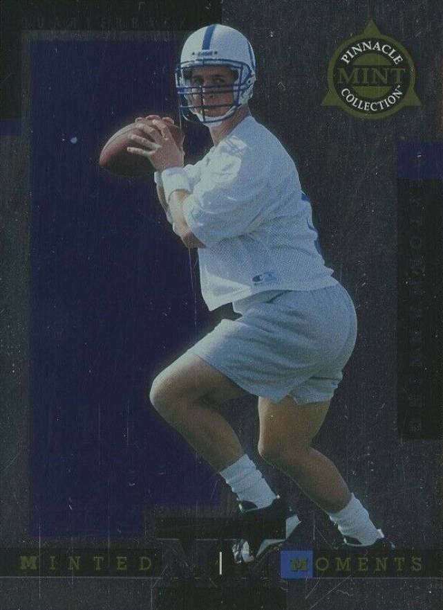 1998 Pinnacle Mint Collection Minted Moments Peyton Manning #1 Football Card