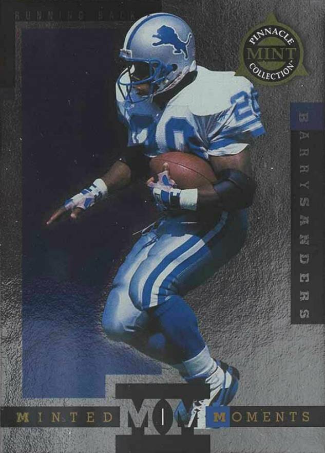 1998 Pinnacle Mint Collection Minted Moments Barry Sanders #9 Football Card
