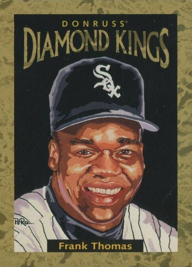 1996 Donruss Diamond Kings Frank Thomas #DK-1 Baseball Card