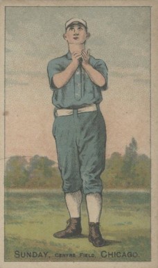 1887 Buchner Gold Coin Billy Sunday # Baseball Card
