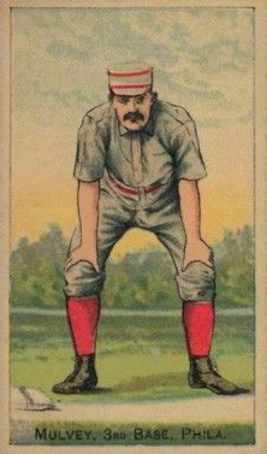 1887 Buchner Gold Coin Joe Mulvey # Baseball Card