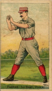 1887 Buchner Gold Coin Sid Farrar # Baseball Card