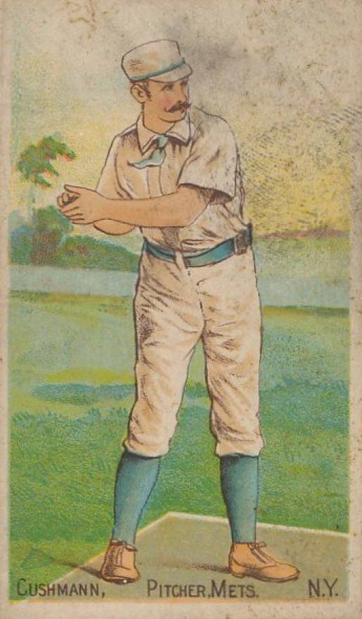 1887 Buchner Gold Coin Ed Cushmann # Baseball Card