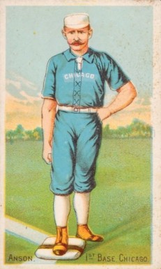 1887 Buchner Gold Coin Cap Anson # Baseball Card