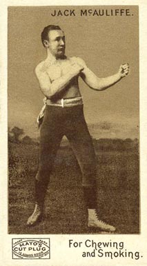 1890 Mayo Cut Plug Boxing Jack McAuliffe #22 Boxing & Other Card
