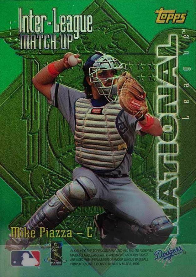 1997 Topps Inter-League Match-Up Mike Piazza/Tim Salmon #ILM2 Baseball Card