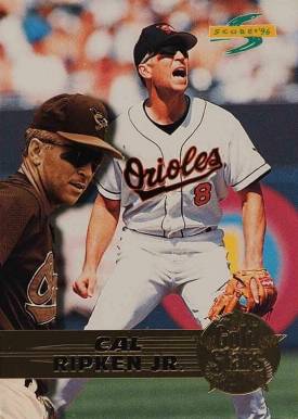 1996 Score Gold Stars Cal Ripken Jr. #25 Baseball Card