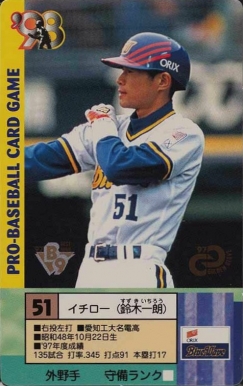 1998 Takara Blue Wave Ichiro Suzuki #51 Baseball Card