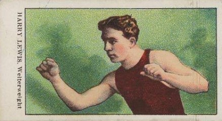 1910 American Caramel Prize Fighters Harry Lewis # Other Sports Card