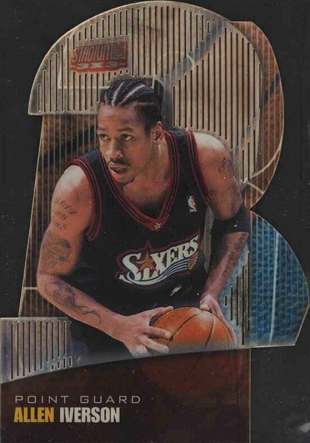 1999 Stadium Club 3x3 Allen Iverson #2A Basketball Card
