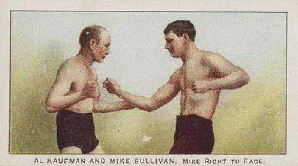 1910 Philadelphia 27 Scrappers Boxing AL KAUFMAN AND MIKE SULLIVAN. Mike right to face. # Other Sports Card