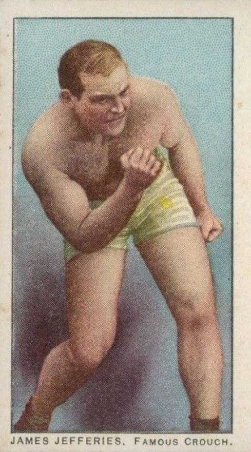 1910 Philadelphia 27 Scrappers Boxing JAMES JEFFRIES. Famous Crouch # Other Sports Card