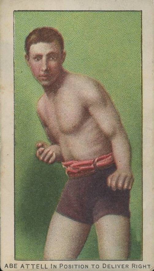1910 Philadelphia 27 Scrappers Boxing ABE ATTELL in Postion to Deliver Right # Other Sports Card