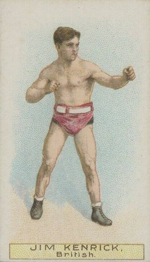 1911 W.D. & H.O. Wills Boxers Green Stars & Circle Back Boxing Jim Kenrick # Other Sports Card