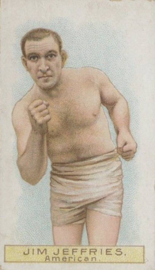 1911 W.D. & H.O. Wills Boxers Green Stars & Circle Back Boxing Jim Jeffries # Other Sports Card