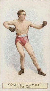 1911 W.D. & H.O. Wills Boxers Green Stars & Circle Back Boxing Young Cohen # Other Sports Card