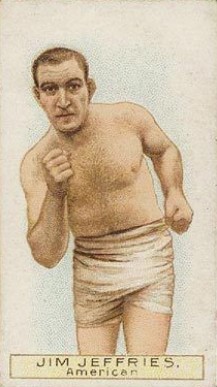 1911 W.D. & H.O. Wills Boxers Green Stars & Circle Back Boxing James Jeffries # Other Sports Card